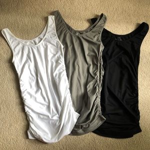 Stretchy maternity tanks set of 3
